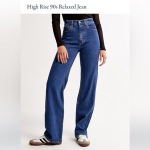 Abercrombie high rise 90s relaxed jean